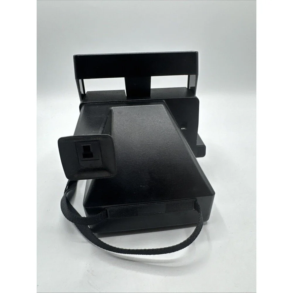 Vintage Original Polaroid OneStep 600 Instant Film Camera Black w/ Strap